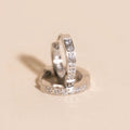 Crystal Huggie Hoop Earrings 5