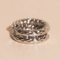 Hammered Rounded Huggie Hoop Earrings 7