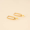 White Flower Huggie Hoop Charms 3