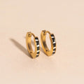 Zebra-print Huggie Hoop Earrings 2