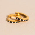 Zebra-print Huggie Hoop Earrings 4