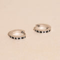 Zebra-print Huggie Hoop Earrings 1