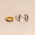 Zebra-print Huggie Hoop Earrings 6
