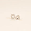 Disc Rounded Huggie Hoop Charms 9
