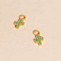 Cactus Huggie Hoop Charms 1