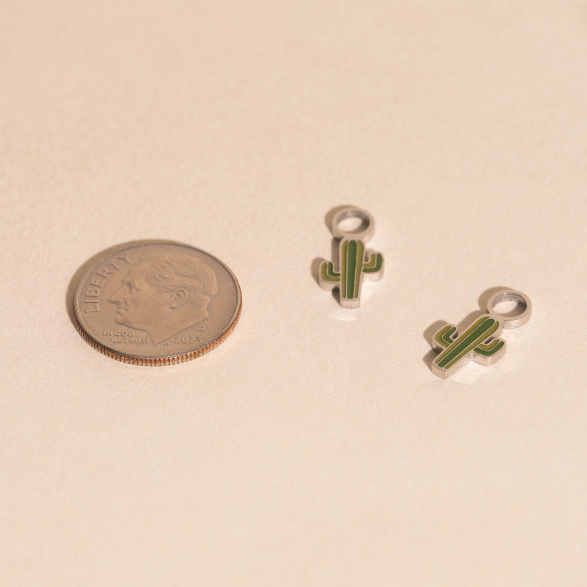 Cactus Huggie Hoop Charms