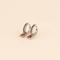 July Birthstone Huggie Hoop Charms 5