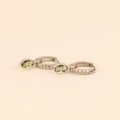 August Birthstone Huggie Hoop Charms 5