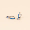 September Birthstone Huggie Hoop Charms 4