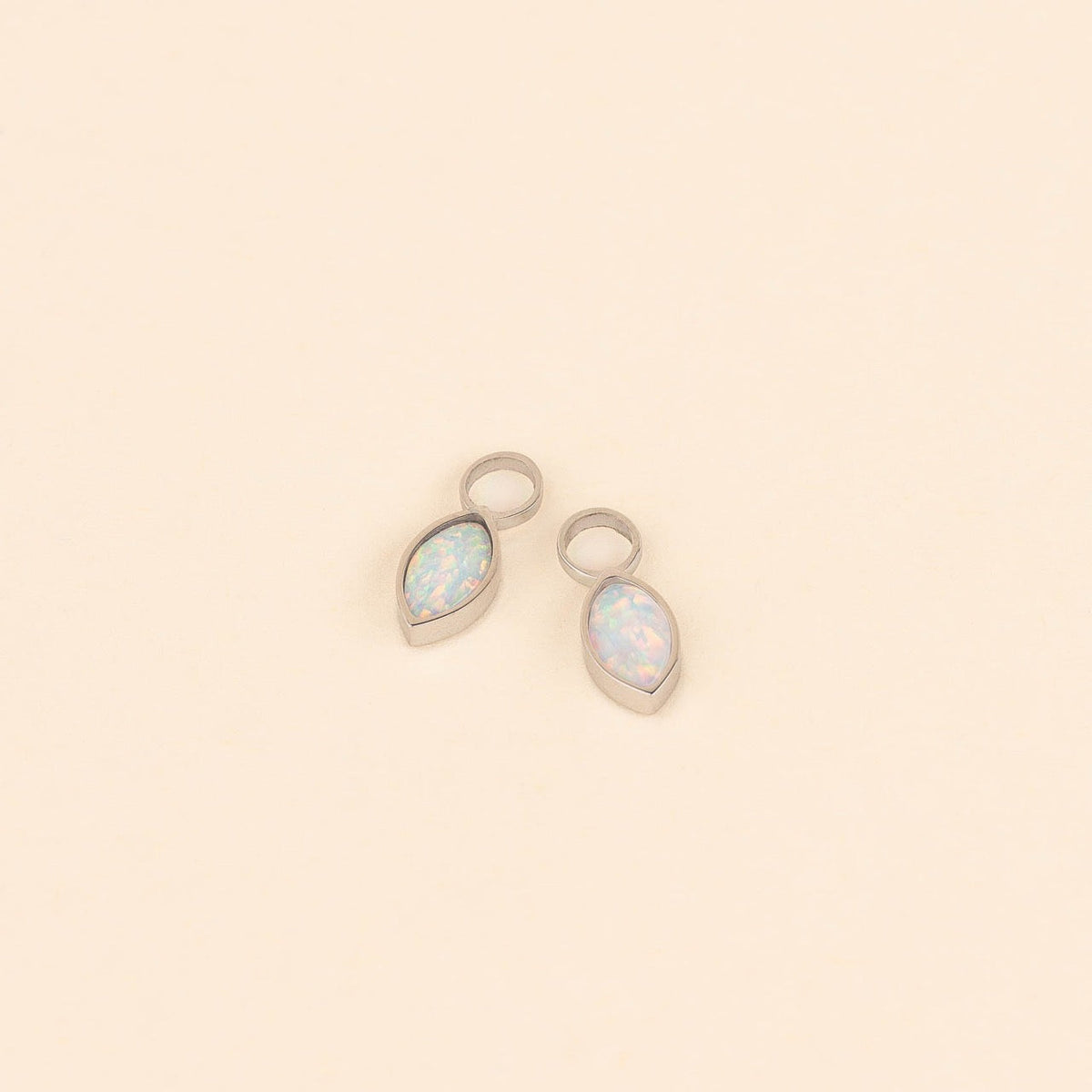 October Birthstone Huggie Hoop Charms