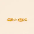 November Birthstone Huggie Hoop Charms 2