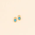 December Birthstone Huggie Hoop Charms 1