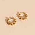 Bubble Chunky Rounded Huggie Hoop Earrings 3
