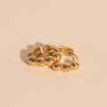 Bubble Chunky Rounded Huggie Hoop Earrings 5