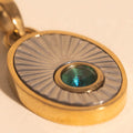 March Birthstone Necklace Charm 1