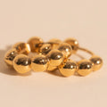 Bubble Chunky Rounded Huggie Hoop Earrings 6