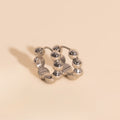 Bubble Chunky Rounded Huggie Hoop Earrings 7