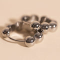 Bubble Chunky Rounded Huggie Hoop Earrings 8