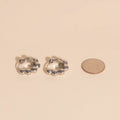 Bubble Chunky Rounded Huggie Hoop Earrings 10