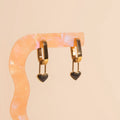 Paperclip Heart Huggie Hoop Charms 10