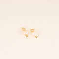 Natural Pearl Huggie Hoop Charms 7