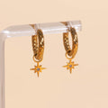 Mini Starburst Huggie Hoop Charms 7