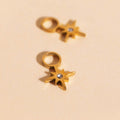 Mini Starburst Huggie Hoop Charms 1