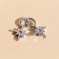 Mini Starburst Huggie Hoop Charms 8