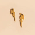 Lightning Bolt Huggie Hoop Charms 4