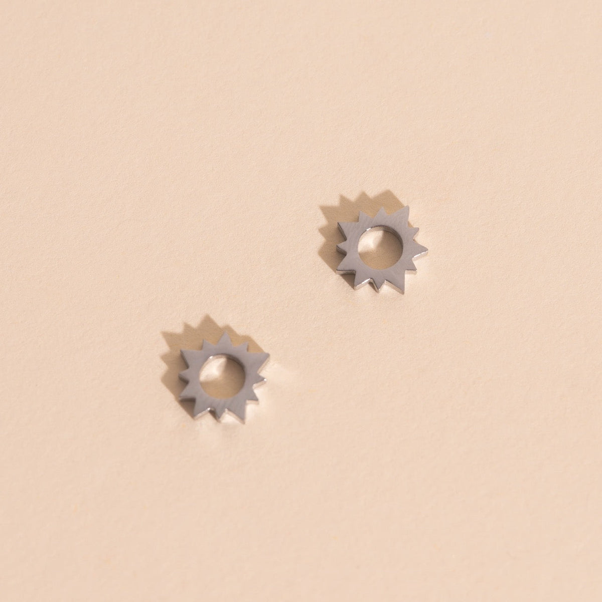 Sunburst Huggie Hoop Charms