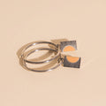 Split Sunburst Huggie Hoop Charms 8
