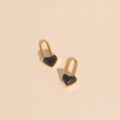 Paperclip Heart Huggie Hoop Charms 9