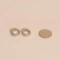 Scalloped Chunky Huggie Hoop Earrings 10