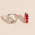 Color Chunky Huggie Hoop Earrings 6