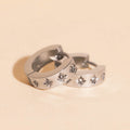 Starburst Chunky Huggie Hoop Earrings 1