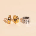 Starburst Chunky Huggie Hoop Earrings 6