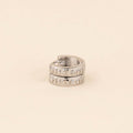 Oh Clem Logo Chunky Huggie Hoop Earrings 5