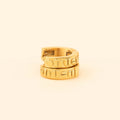 Oh Clem Logo Chunky Huggie Hoop Earrings 3