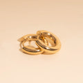 Titanium Chunky Rounded Huggie Hoop Earrings - FeatherTUFF™ 8