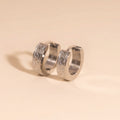 Paisley Chunky Huggie Hoop Earrings 4