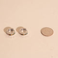 Gemstone Chunky Huggie Hoop Earrings 9