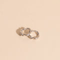 Squiggly Rounded Huggie Hoop Earrings 9