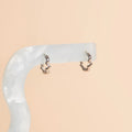 Squiggly Rounded Huggie Hoop Earrings 10