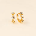 Daisy 3D Huggie Hoop Earrings 9