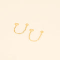 Paperclip Chain Huggie Hoop Chains 7