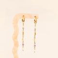 Bead Chain Huggie Hoop Charms 4