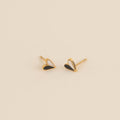Mini Split Heart Stud Earrings 1