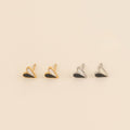 Mini Split Heart Stud Earrings 4