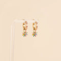 Rainbow Daisy Huggie Hoop Charms 6