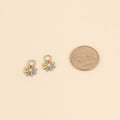 Rainbow Daisy Huggie Hoop Charms 9